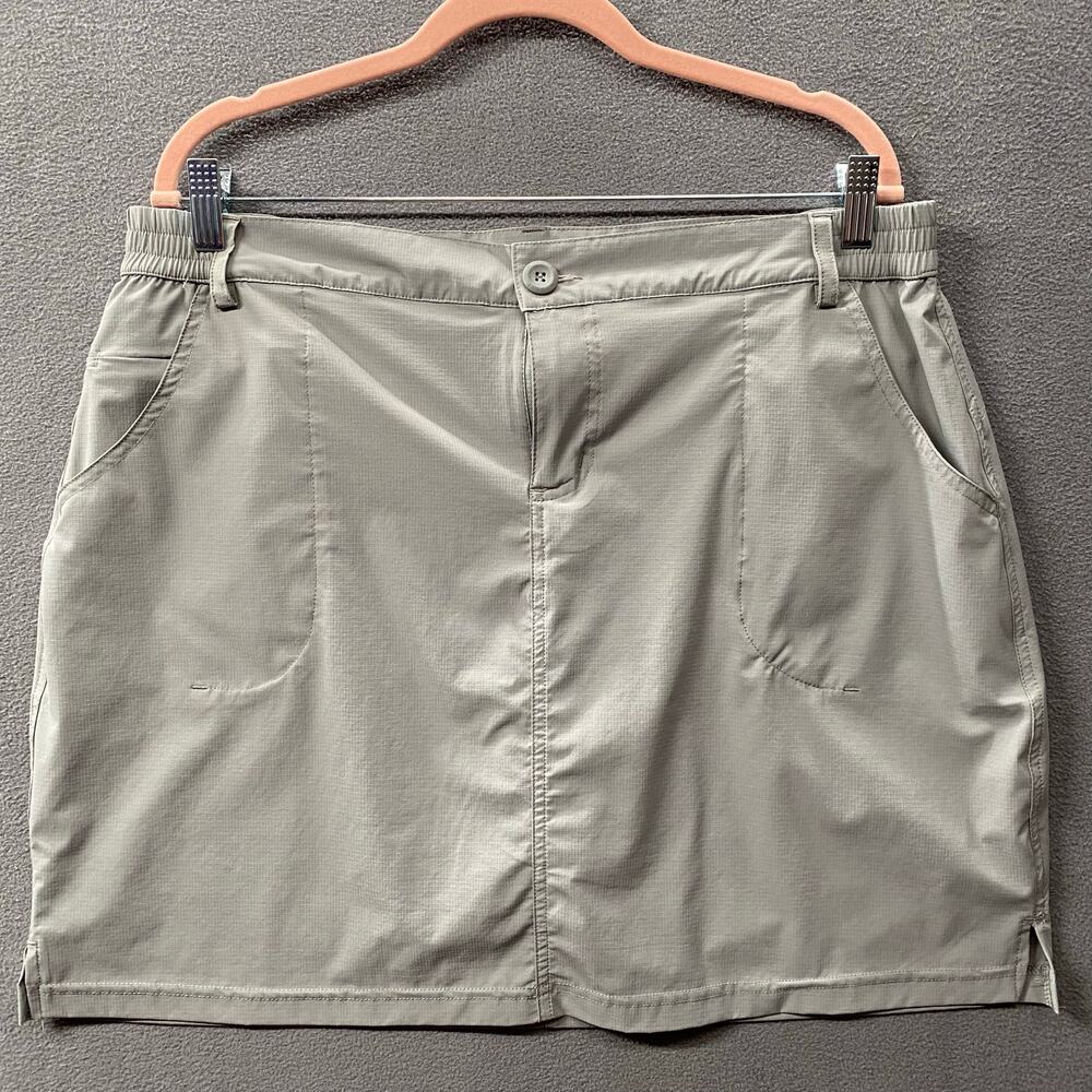 Willit Skort Womens‎ XL Gray Ripstop Golf Comfortable Nylon Stretch Pockets